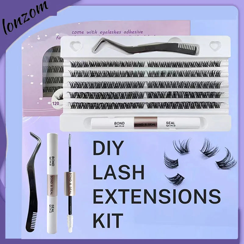 120 Cluster False Eyelashes – Natural DIY Lash Extensions