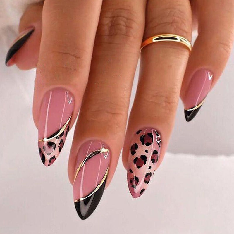 Almond Nail Art Hot Girl Wearable Nail Patch