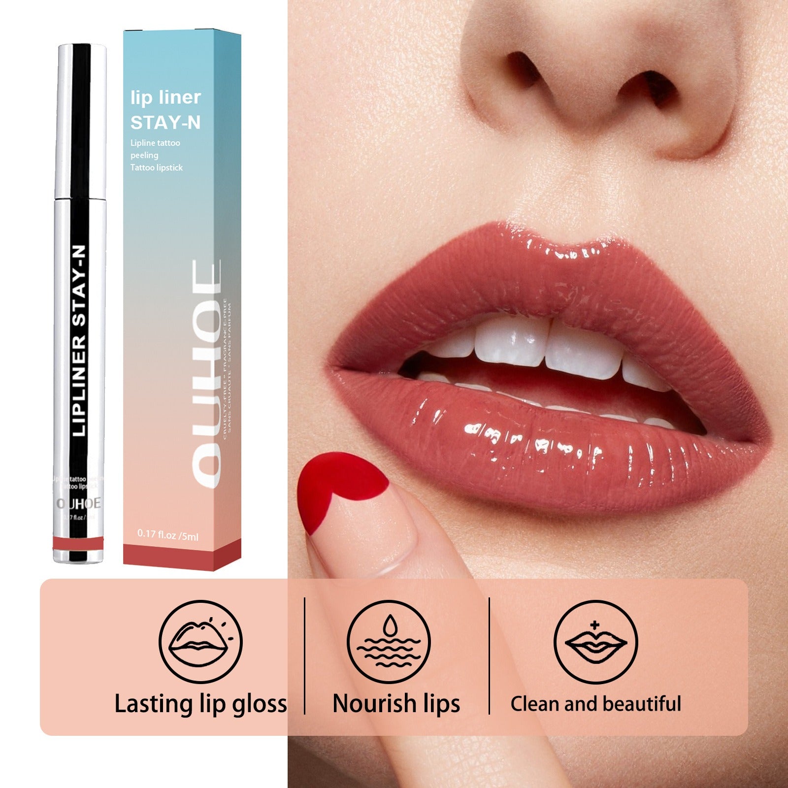 Waterproof Lip Liner & Plumping Contour Pencil