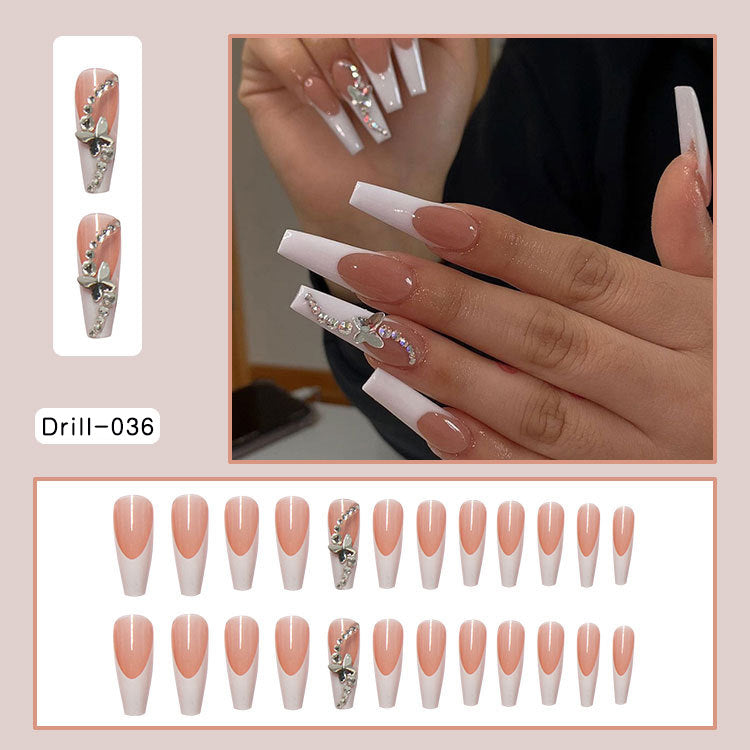 24pc French Ballet Press On Nails