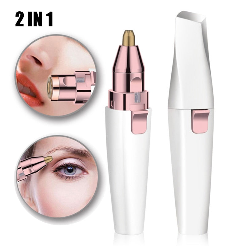 2-in-1 Professional Eyebrow Epilator & Hair Remover.