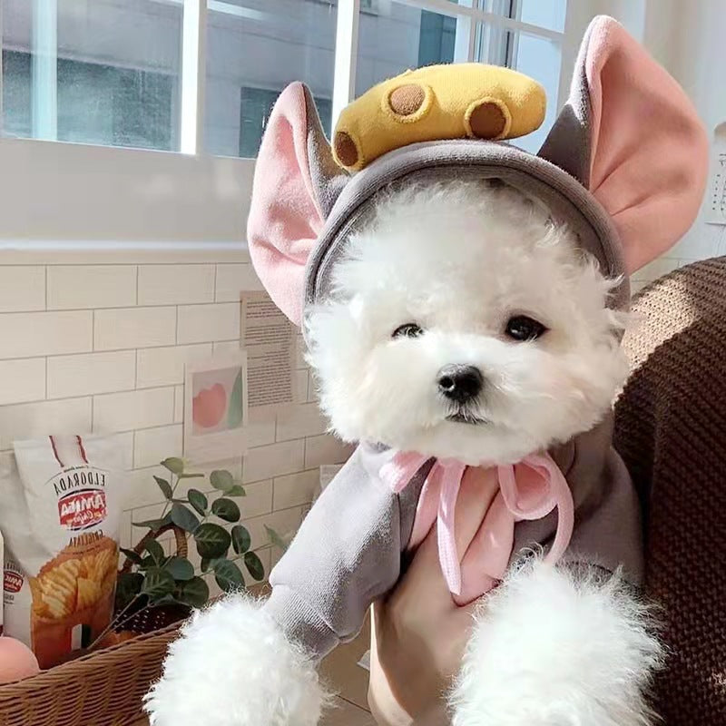 . Autumn Winter Pet Fleece Hoodie for Small Pets.