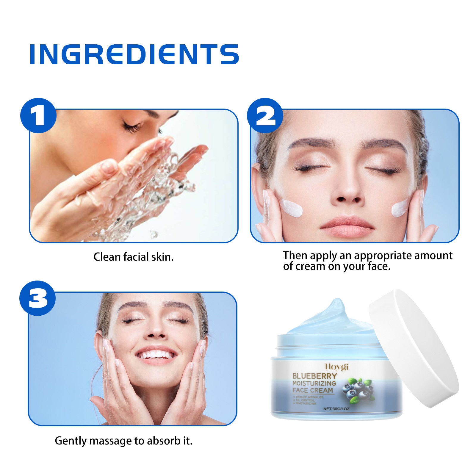 HOYGI Blueberry Anti-Wrinkle Brightening Cream
