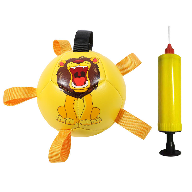 Interactive Dog Ball Toy with rope.