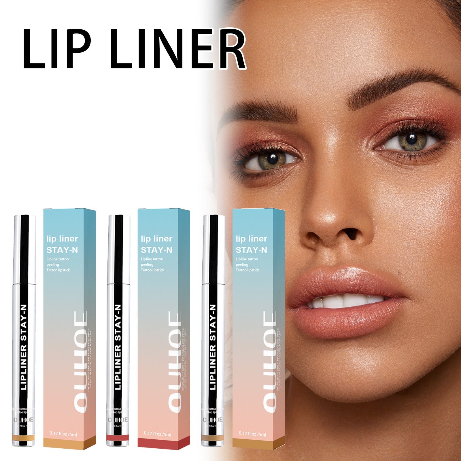 Waterproof Lip Liner & Plumping Contour Pencil